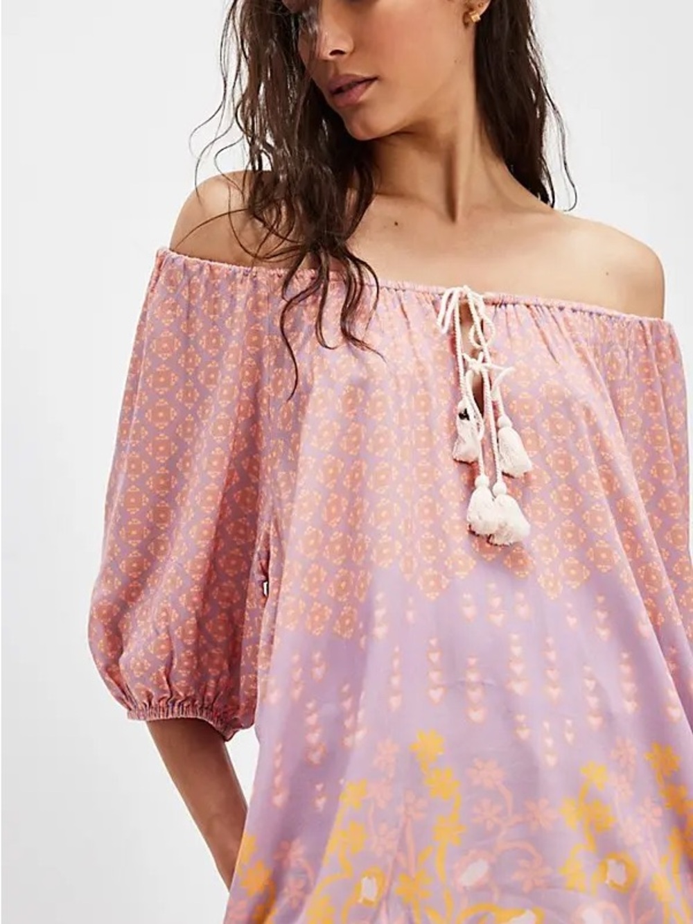 New SPELL SWEET NOTHINGS SHORT SLEEVE BLOUSE M